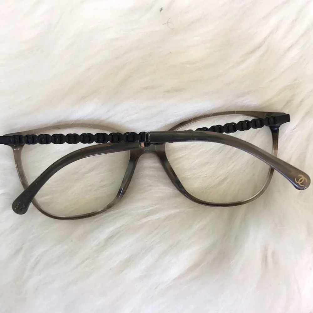 Chanel Pantos Prescription Eyeglasses Made In Italy 3408-Q with Case